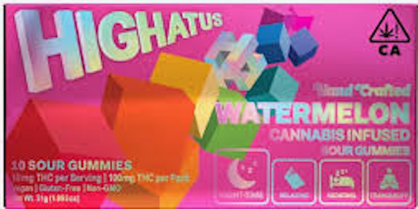 HIGHATUS - [Highatus] Vegan Gummies - 100mg - Watermelon (I)