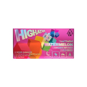 HIGHATUS - WATERMELON SOUR GUMMIES 100MG - HIGHATUS