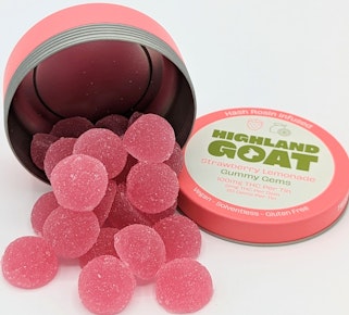 Highland Goat | Edible | Hash Rosin Gummy - Strawberry Lemonade | 100mg,20