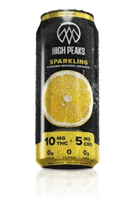 HIGH PEAKS (NY) - High Peaks - Sparkling Lemonade 2:1 (10mg THC: 5mg CBD) - 12oz Beverage