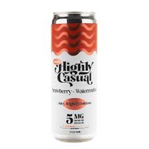 Highly Casual - High Five - Strawberry + Watermelon Seltzer 5mg