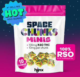 HIJNX - RSO 10pk Mini Space Chunks - 100mg