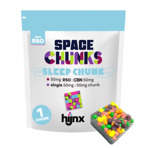 HIJNX - RSO 1pc 1:1 THC:CBN Sleep Chunk - 50mg