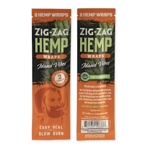 ZIG ZAG - Zig-Zag Hemp Wraps | Island Vibes 2pk
