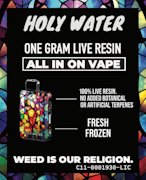 Holy Water | Street Tarts | Live Resin All-in-One Vape | 1g