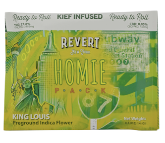 Revert |Kief Infused | Ground Flower - King Louis| 14g