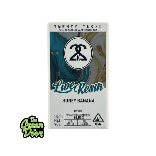 22k - 22K - Honey Banana - Live Resin - Cart - 1g Main Image