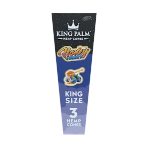 King Palm | Hemp Cones | Honey Berry | King Size | 3 pack