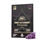 Honey Boysenberry (I) | Lights Out 1:1 THC/CBN 100mg Gummies Sugar Free | Heavy Hitters