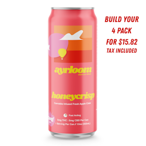 AYRLOOM - Ayrloom - Honeycrisp AppleCider 1:1 (5mg THC: 5mg CBD) - 12oz Beverage 