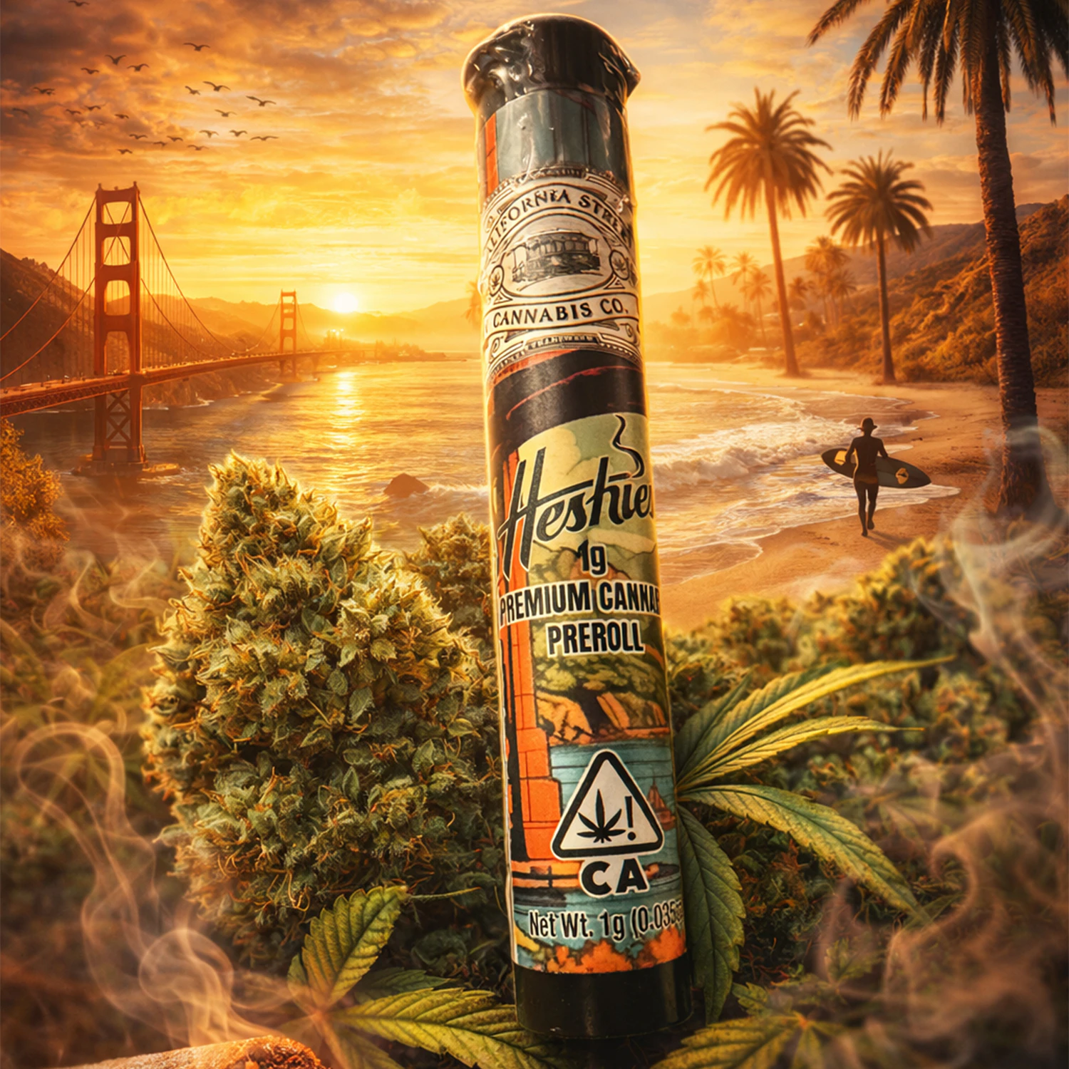CALIFORNIA STREET CANNABIS CO - Hybrid Preroll - 1g - CSCC Main Image