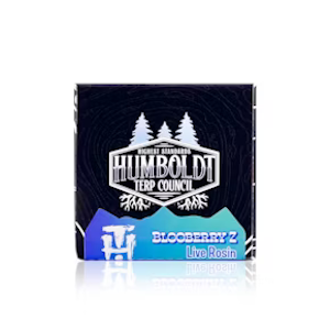 HUMBOLDT TERP COUNCIL - Humboldt Terp Council - 1g Live Rosin - Blooberry Z