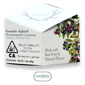 WYLD - Wyld - Huckleberry - Gummies - 10pc - 100mg