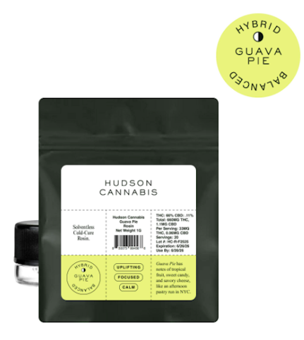 Hudson Cannabis - #29 Guava Pie -Hybrid- 66% THC | Solventless Cold-Cure Rosin Jar, 1g (Concentrates) | Hudson Cannabis      -bf4 Refrigerator