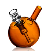 AMBER SPHERICAL POCKET BUBBLER - GRAV