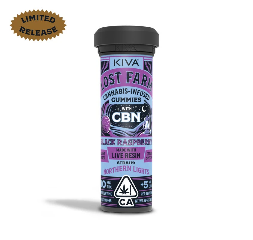 Lost Farm - Lost Farm - 100mg 10:5 CBN Gummies - Black Raspberry - Northern Lights Main Image