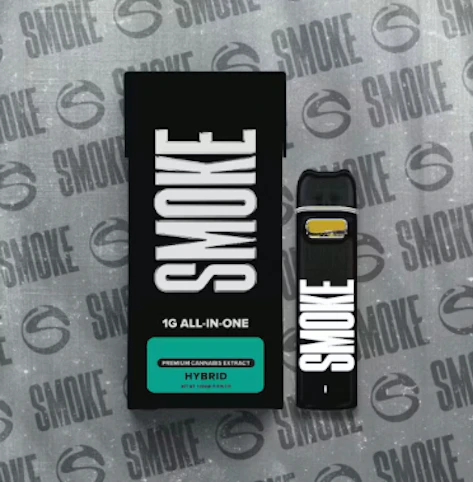 SMOKE - Blue Razz -Hybrid- 78.76% THC | 1g AIO Distillate (Vape Cartridge) | Smoke   -pp3 front