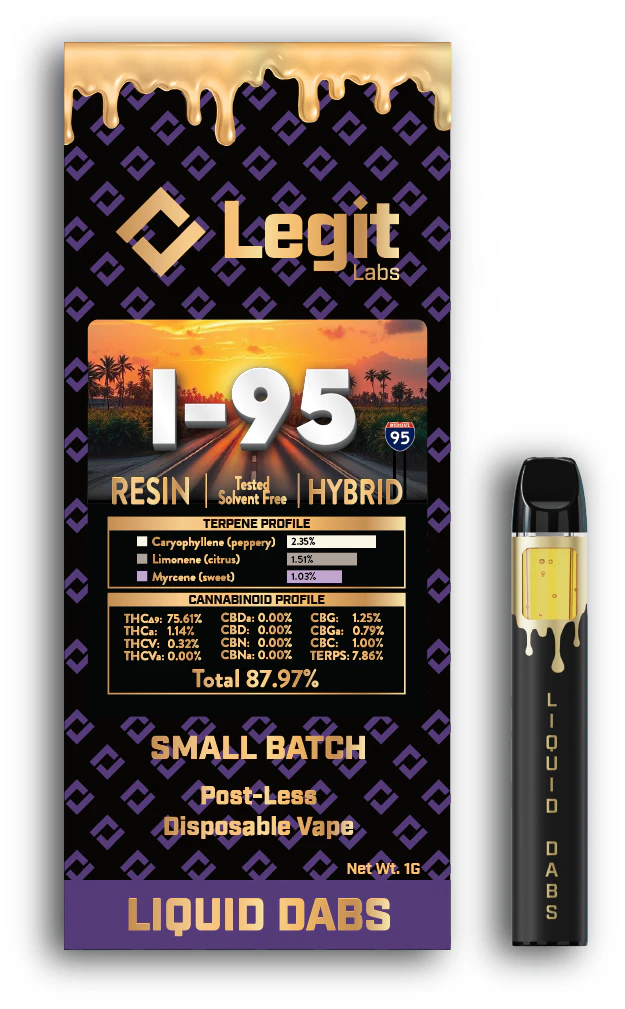 LEGIT LABS - Legit Labs Live Resin - I 95 - 1G Disposable Main Image