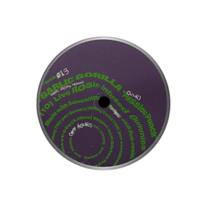 OFF HOURS - OFF HOURS -"Garlic Gorilla" - Sour Passion Punch - Live Rosin - 100mg - 10ct - Indica Dominant Hybrid