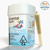 Coastal Sun - Pre Roll Pack - Indica - Ice Cream Cake - (3.5g) 10 pack