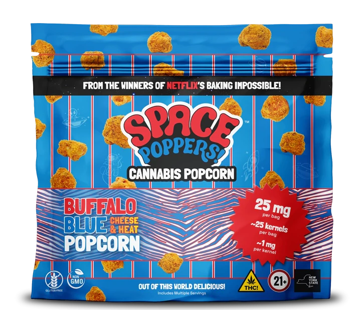 Space Poppers - Space Poppers | Buffalo Blue Popcorn | 25mg Main Image