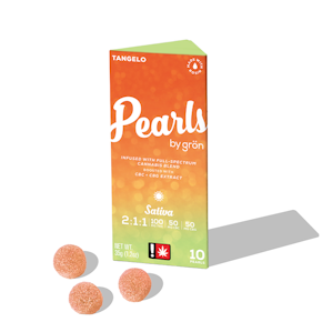 2:1:1 Tangelo Pearls - Sativa Gummies 10pk