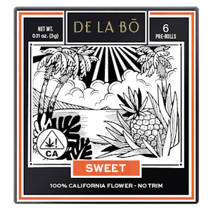 DE LA BO - 6 PACK SWEET - APPLE FRITTER .5G - DE LA BO