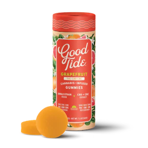 Good Tides | Gummies | Hash Rosin | Grapefruit | THC:CBD:CBC | 10 pack