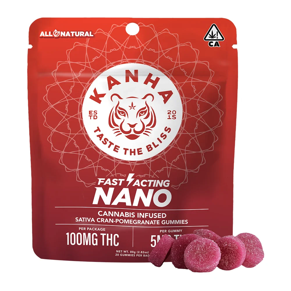 KANHA - KANHA Nano Cran Pomegranate 100mg Gummy Main Image