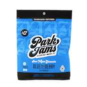 Park Jams Blueberry Hybrid Sour Vegan Cannabis Gummies 100mgTHC
