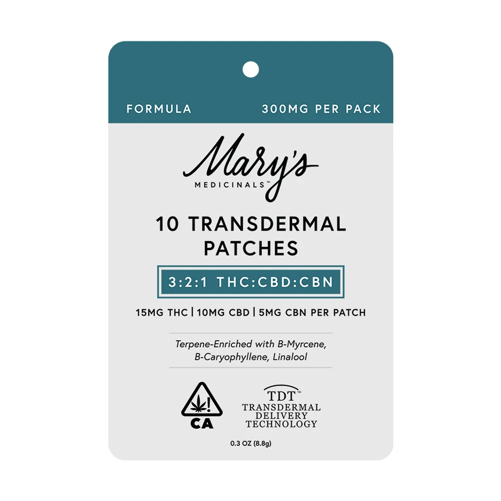 Mary's Medicinals™ - Marys Medicinal - Topical - Formula/THC:CBD:CBN Patch - Single Main Image
