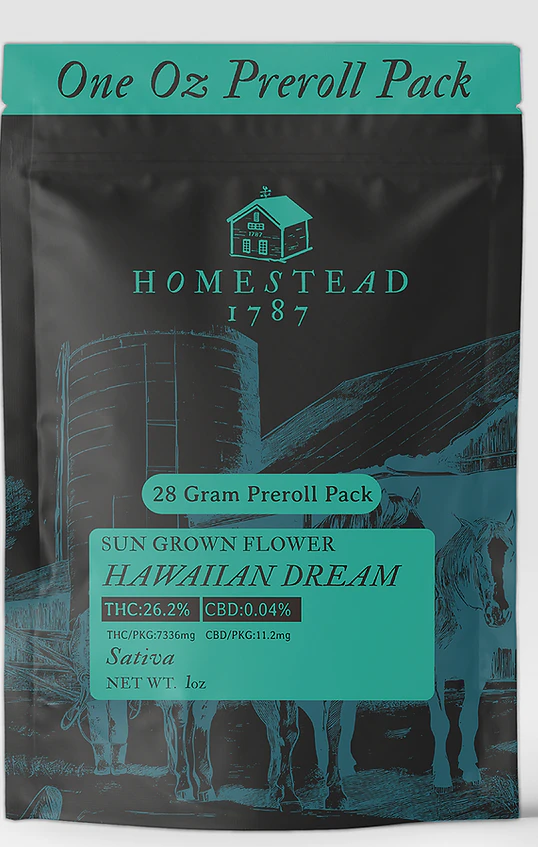 Homestead 1787 - Hawaiian Dreams - 28PK 1G Prerolls Main Image