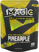 Magic Cannabis - Pineapple (Sativa) Gummies - 200mg