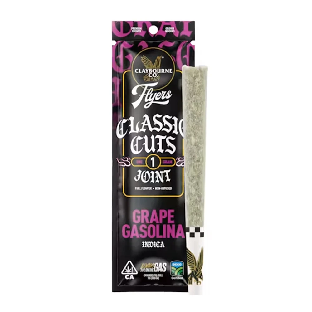 Claybourne Co. - [Claybourne Co.] Flyers Preroll - 1g - Grape Gasolina (I) Main Image