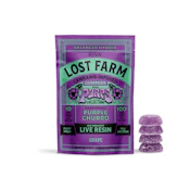 Lost Farm | 10ct Live Resin Gummies | Grape x Purple Churro | 100 mg
