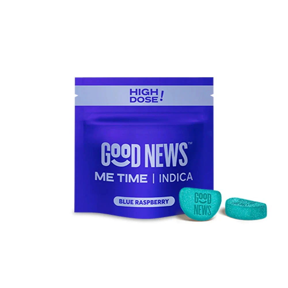 Good News - Good News | 2pk High Dose Gummies | Me Time Blue Raspberry | 100mg Main Image