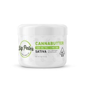 BIG PETE'S TREATS - Cannabutter Jar (S) | Big Pete's | 1000mg THC / <2mg CBD