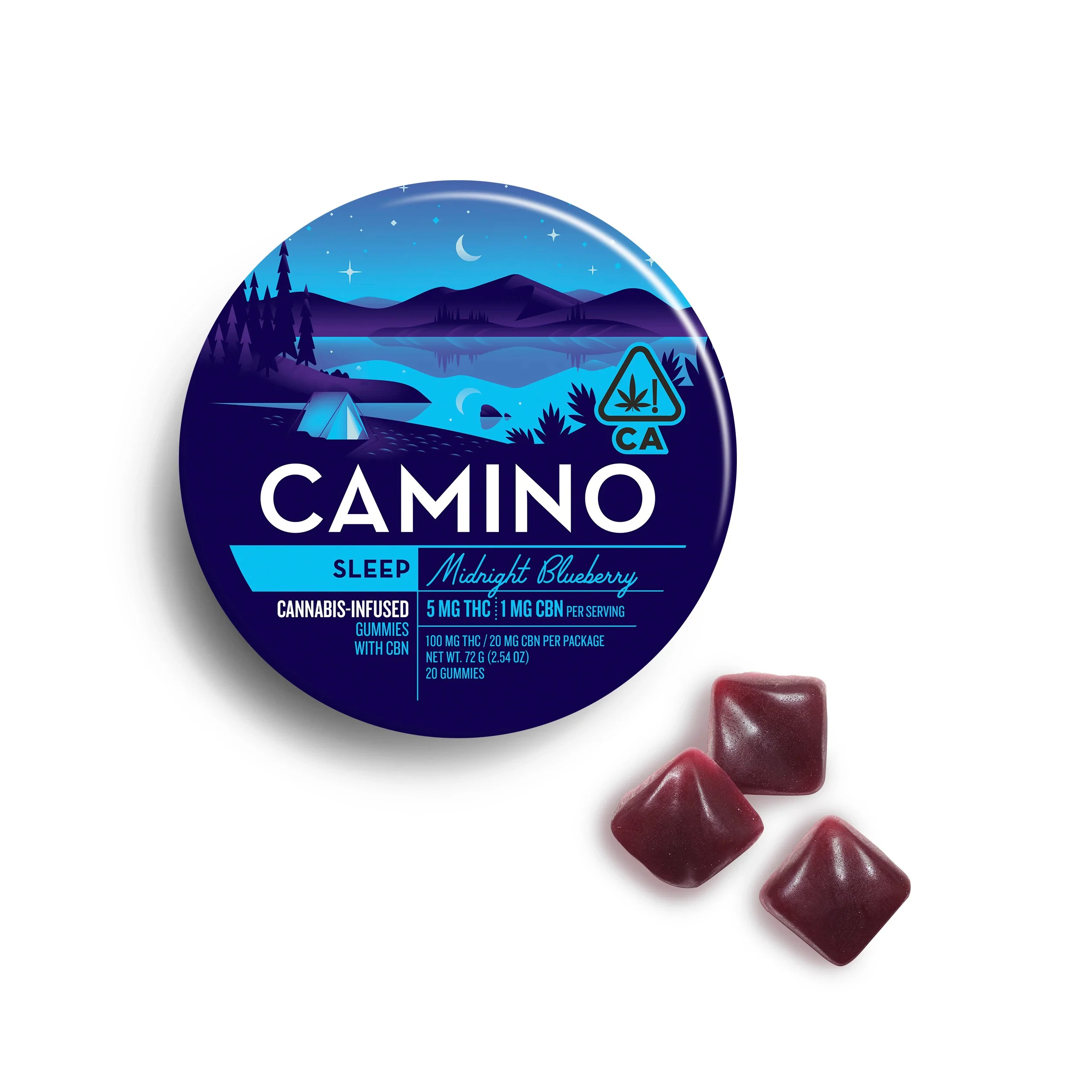 Camino - Camino - Midnight Blueberry Sleep - Gummy - 20 x 5mg Main Image