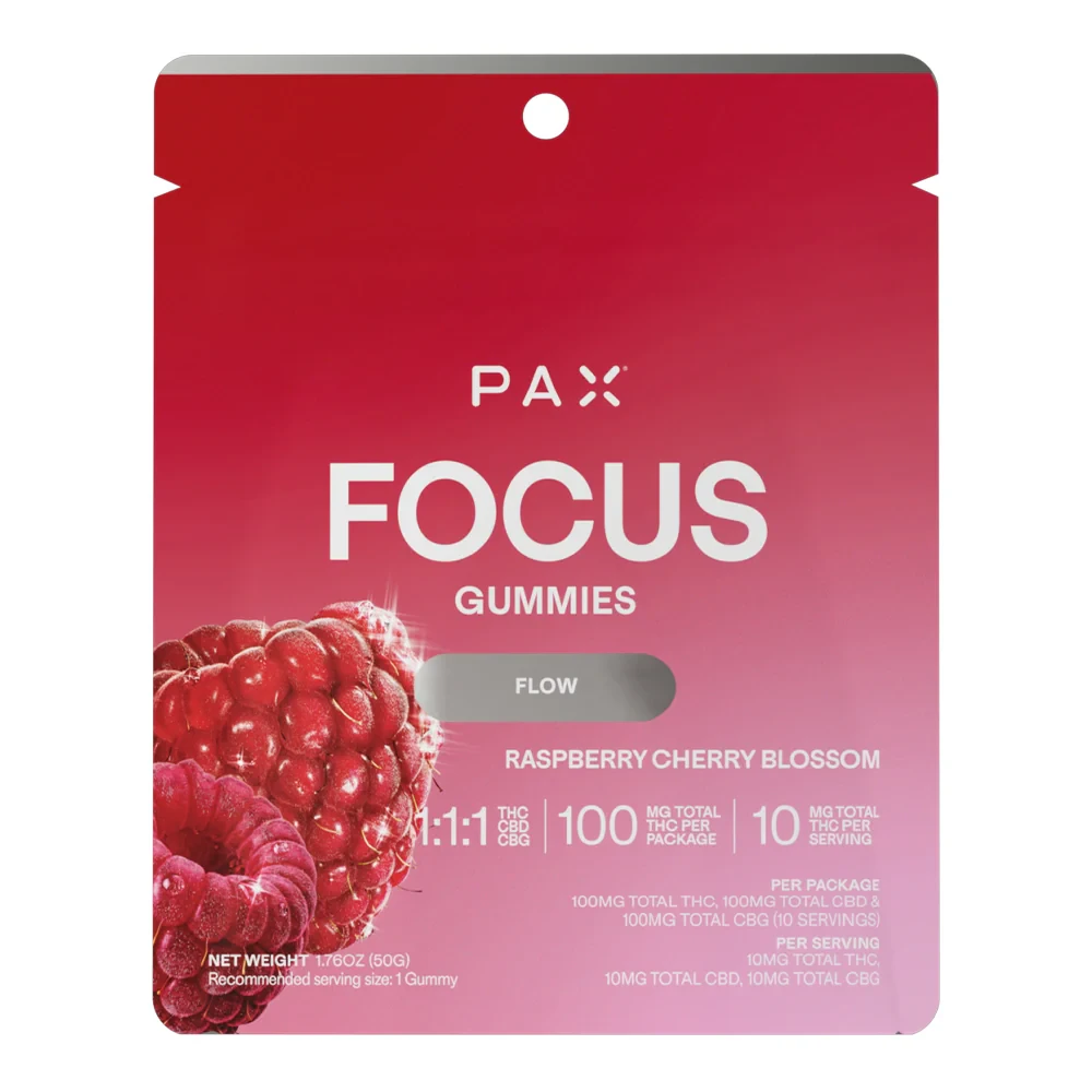 PAX - Focus 1:1:1 Gummies (THC:CBD:CBG) Main Image