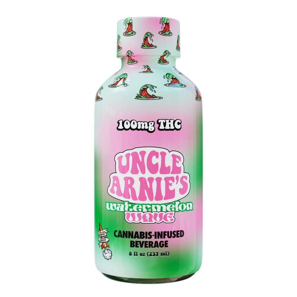 Uncle Arnies - [UNCLE ARNIE'S] Beverage - 100mg - Watermelon Wave (H) Main Image