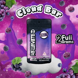 Default Brand - Hellavated Grape Stomper 2g AIO Cloud Bar - Indica