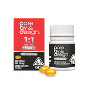 Care By Design 1:1 MAX CBD:THC Soft Gels 10ct 100mg