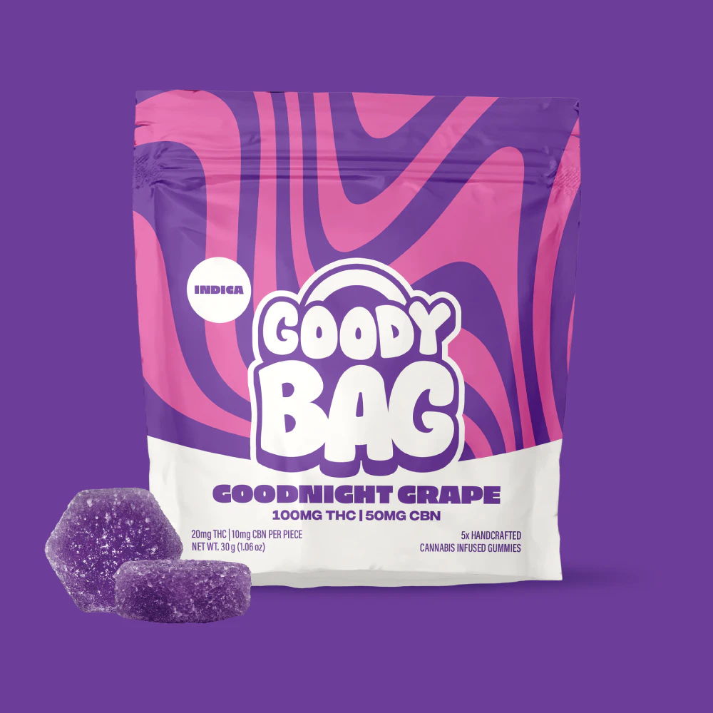 Goody Bag - Goody Bag | Gummies (5ct) | Goodnight Grape + CBN | 100mg Main Image