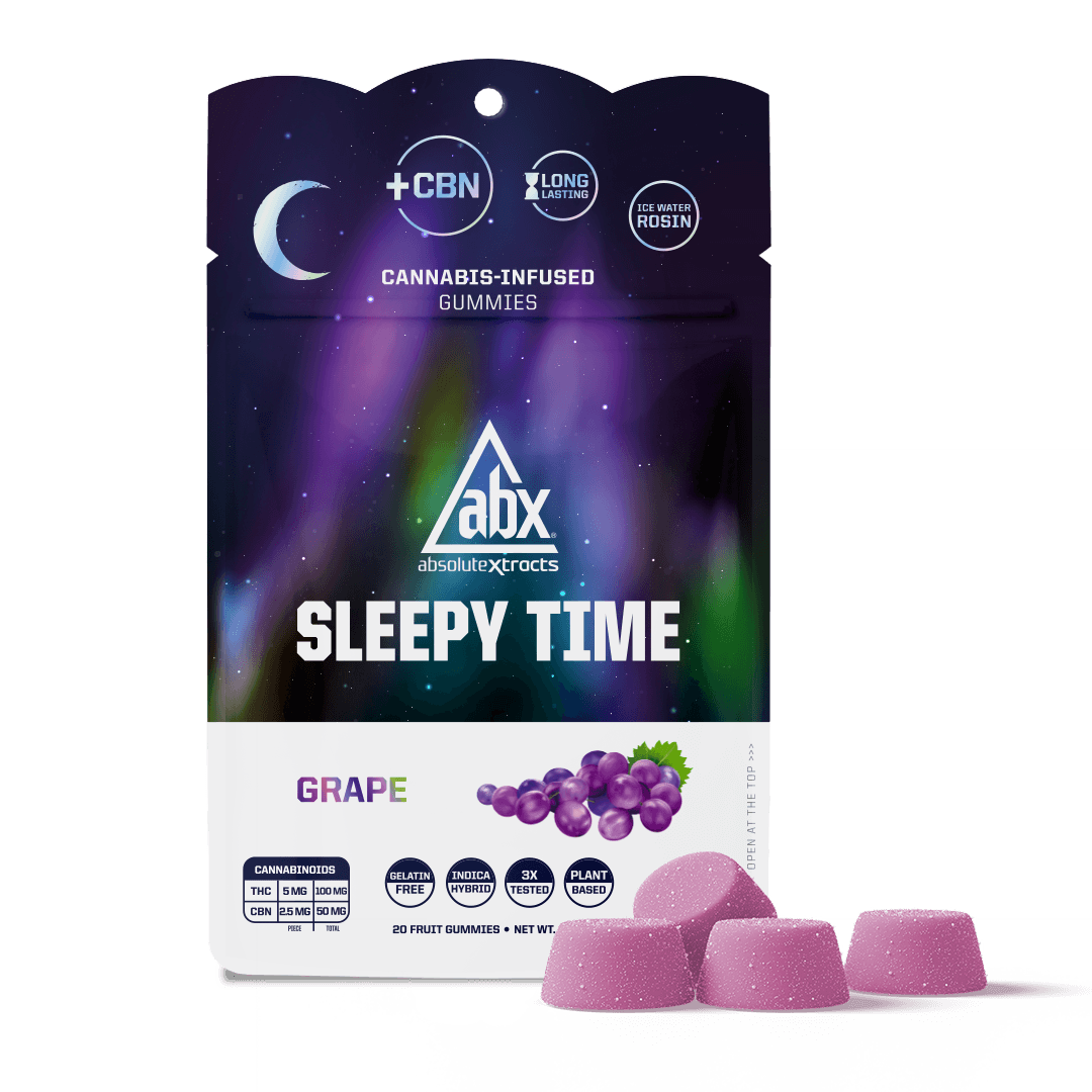 Edible - Grape - Sleepy Time:CBN - Hash Rosin Gummies - 100MG