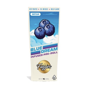 FUZZIES - [Fuzzies] Infused Preroll 5 Pack - 2.5g - Blue Dream (S)