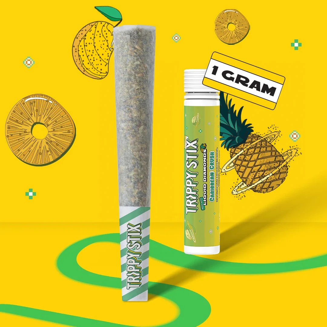 Trippy Sips - Trippy Sipps | Liquid Diamonds Infused Preroll | Caribbean Crush | 1g Main Image