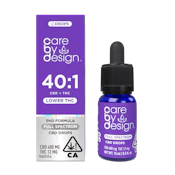 CARE BY DESIGN - Tincture - 40:1 - CBD:THC - Lower Full Spectrum - 15ML - 12MG
