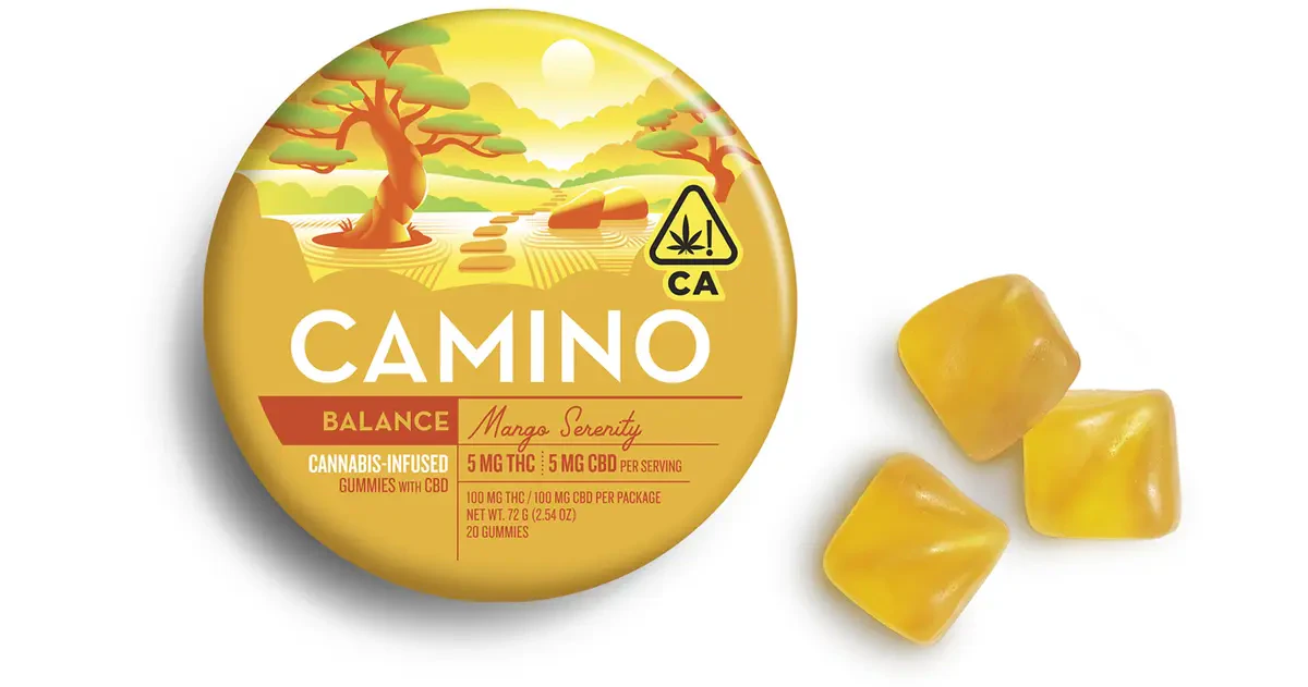 Camino - Camino | Serenity | CBD:THC 1:1 | Mango Gummies Main Image