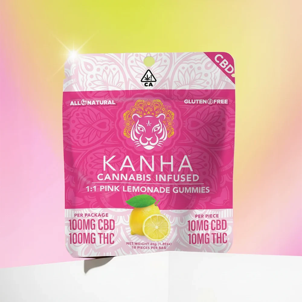 KANHA - KANHA FX Pink Lemonade 1:1 CBD 100mg Gummy Main Image