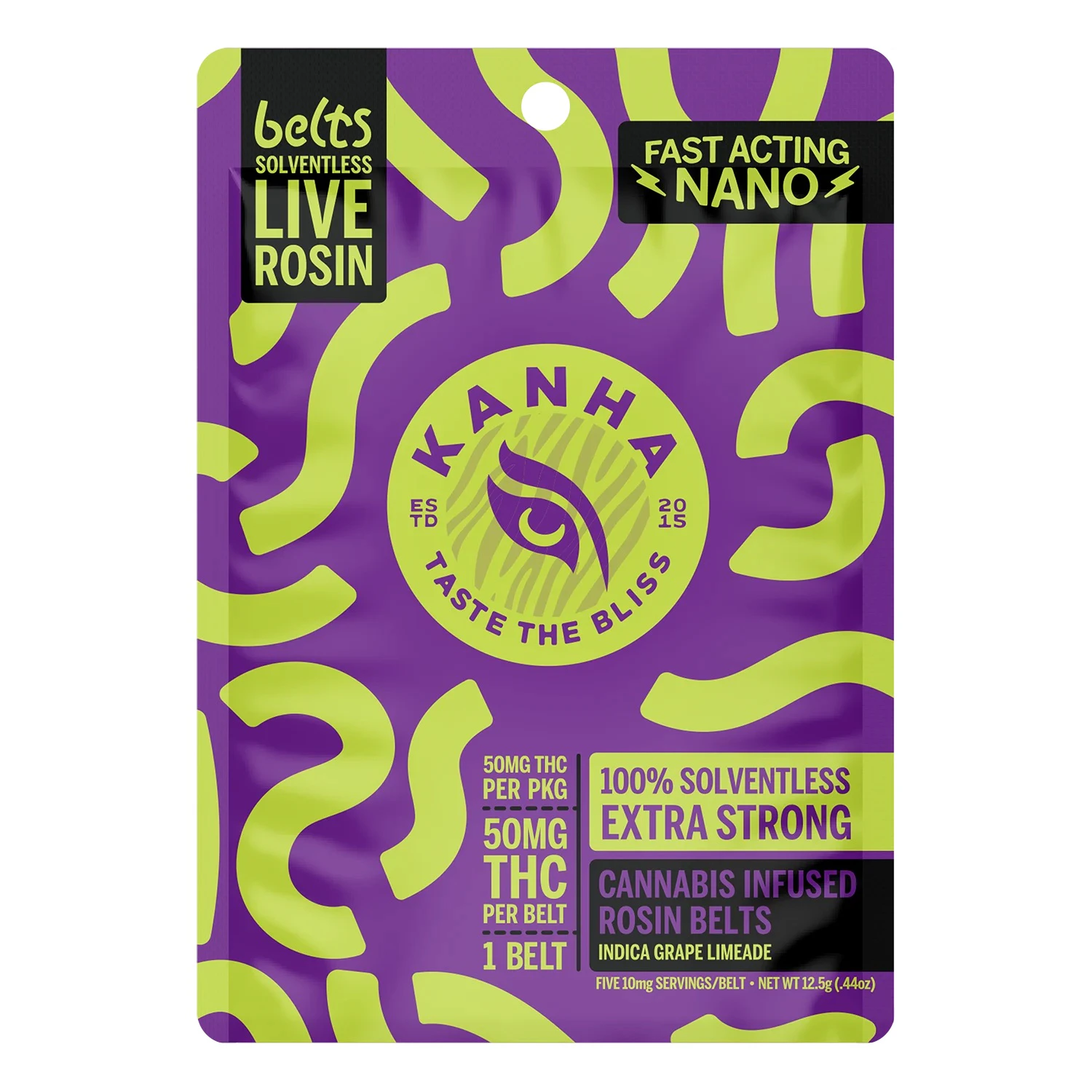 KANHA - Kanha | 1pk Rosin Belt | Grape Limeade | 50mg Main Image